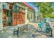 A charming street featuring shops and restaurants, with bicycle parking, benches, and pedestrian-friendly sidewalks at 795 Ponce De Leon Ne Pl # C3, Atlanta, GA 30306