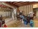 Unfinished basement offers potential for customization and extra storage space at 5050 Brownwood Dr, Powder Springs, GA 30127