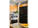 Modern kitchen features stainless steel appliances, and light wood cabinetry, all with granite countertops at 2881 Peachtree Ne Rd # 702, Atlanta, GA 30305