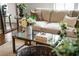 Close up of living room featuring stylish coffee table decor and comfortable seating at 2881 Peachtree Ne Rd # 702, Atlanta, GA 30305