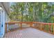 Wide wooden deck providing a great view of the greenery at 1532 Pineview Sw Ter, Atlanta, GA 30311