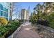 Picturesque outdoor lounge featuring walking path, landscaping, and views of the cityscape at 3324 Peachtree Ne Rd # 1115, Atlanta, GA 30326