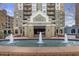 Community entrance to the Park Towers with a tranquil water feature at 795 Hammond Dr # 1405, Atlanta, GA 30328