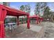 Outdoor pavilion with covered tables and chairs, providing a relaxing gathering spot at 795 Hammond Dr # 1405, Atlanta, GA 30328