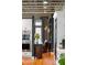 View from kitchen to living room featuring hardwood floors and stylish decor at 1354 Fernwood Ne Cir, Brookhaven, GA 30319