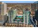 Aerial view of luxurious high-rise condos with pool and outdoor amenity deck at 943 Peachtree Ne St # 1108, Atlanta, GA 30309