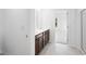 New construction bathroom featuring dark cabinets and a double sink at 1420 Windance Lake Dr, Loganville, GA 30052