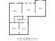 Floor plan of the basement featuring 4 basement spaces and a hall at 4790 Maristone Landing Way, Cumming, GA 30040
