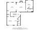 Floor plan of the second floor featuring a living room, kitchen, bedroom and dining room at 4790 Maristone Landing Way, Cumming, GA 30040