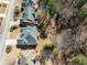 A residential neighborhood as seen from above, with tree-lined streets and lush, expansive backyards at 2986 Nestle Creek Dr, Marietta, GA 30062