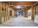 Spacious unfinished basement featuring exposed ductwork and wooden framing for renovation at 2986 Nestle Creek Dr, Marietta, GA 30062