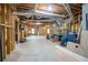 Unfinished basement showcasing exposed ductwork, wooden framing, and potential for personalized design at 2986 Nestle Creek Dr, Marietta, GA 30062