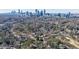 Stunning aerial view of the neighborhood with the Atlanta skyline, showcasing the property's prime location at 388 Beverly Ne Rd, Atlanta, GA 30309