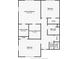 A detailed floor plan showcasing the layout of the primary suite and an additional bedroom and bathroom at 8404 Majors Rd, Cumming, GA 30041