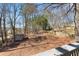 Spacious backyard with shed and wooded backdrop at 3595 Ansley Park Dr, Suwanee, GA 30024