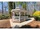 Charming community gazebo with a classic design, perfect for relaxation and outdoor gatherings at 3595 Ansley Park Dr, Suwanee, GA 30024