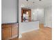 Kitchen partial view with stainless steel appliances, a granite countertop and a breakfast bar at 901 Abernathy Ne Rd # 3220, Sandy Springs, GA 30328