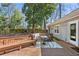 Backyard deck with ample seating space, ideal for relaxation and enjoying the outdoor scenery at 436 Carolwood Ln, Atlanta, GA 30342