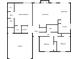 Detailed floor plan showcasing layout: primary bedroom, living room, kitchen, two bathrooms, and two additional bedrooms at 815 Oxford Hall Dr, Lawrenceville, GA 30044