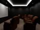 Home theater with leather recliners and a large screen at 904 Kings Ne Ct, Atlanta, GA 30306
