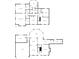 Two-story floor plan showing bedrooms, bath, walk-in closets, living room, kitchen, and dining at 3900 Millwood Lane Nw, Lilburn, GA 30047
