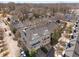 An aerial view of townhomes showcasing the architecture and layout of the community at 1204 Village Se Ct, Atlanta, GA 30316