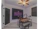 Unique office space with soundproofing, modern lighting, and a spacious desk setup, perfect for creative work at 325 Caledonia Ct, Peachtree City, GA 30269