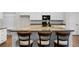 Kitchen island with granite countertops and chairs at 72 Summer Nw Pl, Cartersville, GA 30121