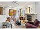 Comfortable living room with fireplace, hardwood floors, and neutral decor at 1059 Hedge Rose Ne Ct, Atlanta, GA 30324