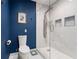 Bathroom features a modern toilet and walk-in shower with white tile at 633 Mckoy St, Decatur, GA 30030