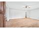 Entryway with hardwood floors and neutral paint and a ceiling fan at 2122 Kimberly Sw Rd, Atlanta, GA 30331