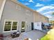 Back of townhome with private fenced-in patio and siding at 107 Red Barn Ln, Acworth, GA 30102