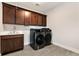 Well-equipped laundry room with modern washer and dryer and ample cabinet space at 320 Dodd Ln, Alpharetta, GA 30005