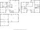 Complete set of floorplans for the property, showing all levels including rooms, bathrooms and garage at 510 Forest St, Buford, GA 30518