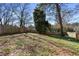Backyard view showing the wooden fence at 561 Ashburton Ave, Decatur, GA 30032