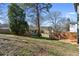 Backyard view showing the wooden fence and deck at 561 Ashburton Ave, Decatur, GA 30032