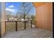 Wood deck with views of the backyard and trees at 561 Ashburton Ave, Decatur, GA 30032