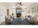 Cozy living room features a fireplace, plush seating, and stylish decor at 3080 Forrest Park Se Rd, Atlanta, GA 30354