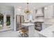 Bright kitchen featuring a center island, modern appliances, and access to the outdoors at 80 26Th Nw St, Atlanta, GA 30309
