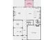 First floor plan featuring a large kitchen, dining room, great room, flex room, and a two car garage at 1356 Auburn Glen Rd, Dacula, GA 30019