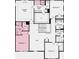 Second floor plan featuring four bedrooms, three bathrooms, a loft and a laundry room at 1356 Auburn Glen Rd, Dacula, GA 30019