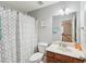 Cozy bathroom featuring modern fixtures and shower/bath, maximizing space and convenience for everyday use at 2845 Hickory Cir, Snellville, GA 30078