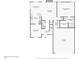 Detailed floor plan of the home showing the layout of the main level, including the primary bedroom and bath at 2845 Hickory Cir, Snellville, GA 30078