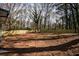 The property features a large, expansive, level and fenced-in backyard with mature trees at 40 Cumberland Dr, Rex, GA 30273