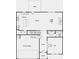 An open concept floor plan with kitchen, dining, great room, and 2-car garage on the main floor at 205 Groveton Ct, Euharlee, GA 30145