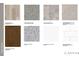 Selection board with Shaw resilient flooring, carpet, sheet vinyl, Daltile, Timberlake cabinets and granite/cultured marble counters at 205 Groveton Ct, Euharlee, GA 30145