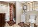 Cozy bathroom with mosaic tile accents and a shower at 989 Queen Elizabeth Way, Morrow, GA 30260