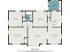 Detailed floorplan showcasing the layout of the bedrooms, bathrooms, kitchen, living room, and laundry area in the house at 1054 Shepherds Ne Ln, Atlanta, GA 30324