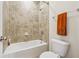 Cozy bathroom with a tub shower combination and a neutral color scheme at 1315 Golden Rock Se Ln # 2, Marietta, GA 30067