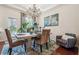 Elegant dining room featuring a chandelier, hardwood floors, and stylish decor at 1315 Golden Rock Se Ln # 2, Marietta, GA 30067